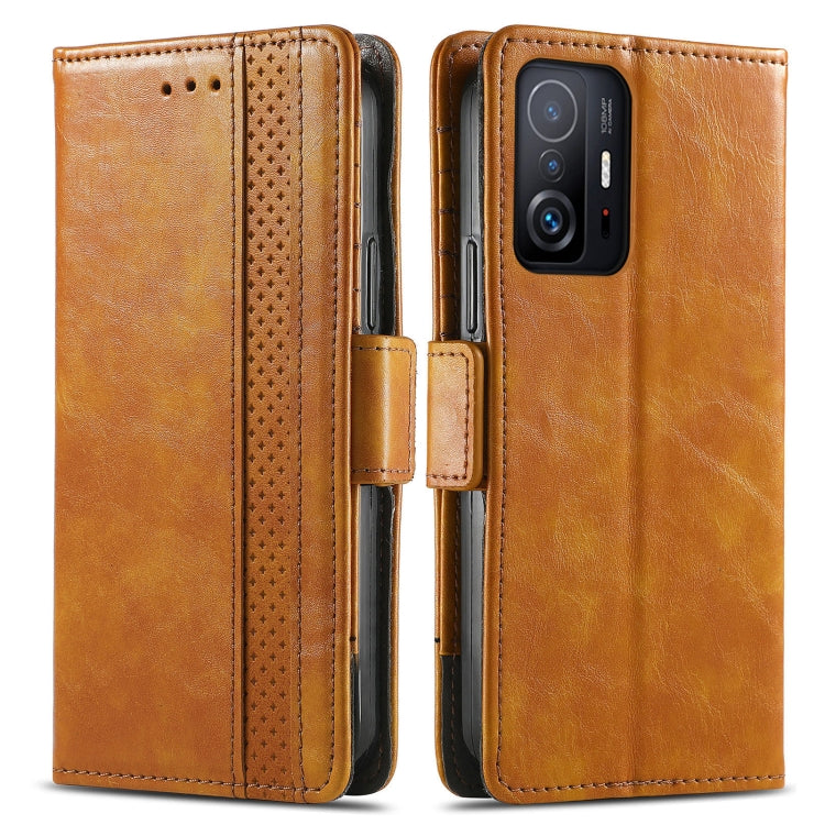 For Xiaomi 11T / 11T Pro CaseNeo Splicing Dual Magnetic Buckle Leather Case with Holder & Card Slots & Wallet