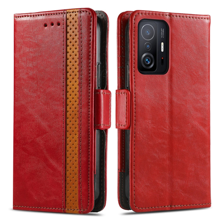 For Xiaomi 11T / 11T Pro CaseNeo Splicing Dual Magnetic Buckle Leather Case with Holder & Card Slots & Wallet