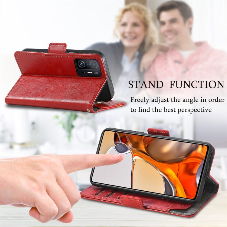 For Xiaomi 11T / 11T Pro CaseNeo Splicing Dual Magnetic Buckle Leather Case with Holder & Card Slots & Wallet
