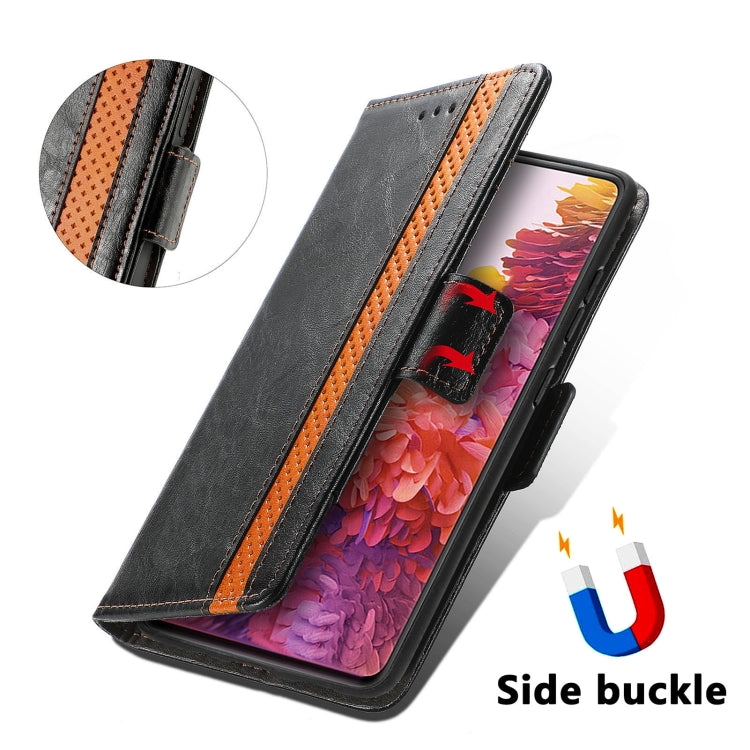 For Samsung Galaxy S20 FE CaseNeo Splicing Dual Magnetic Buckle Leather Case with Holder & Card Slots & Wallet