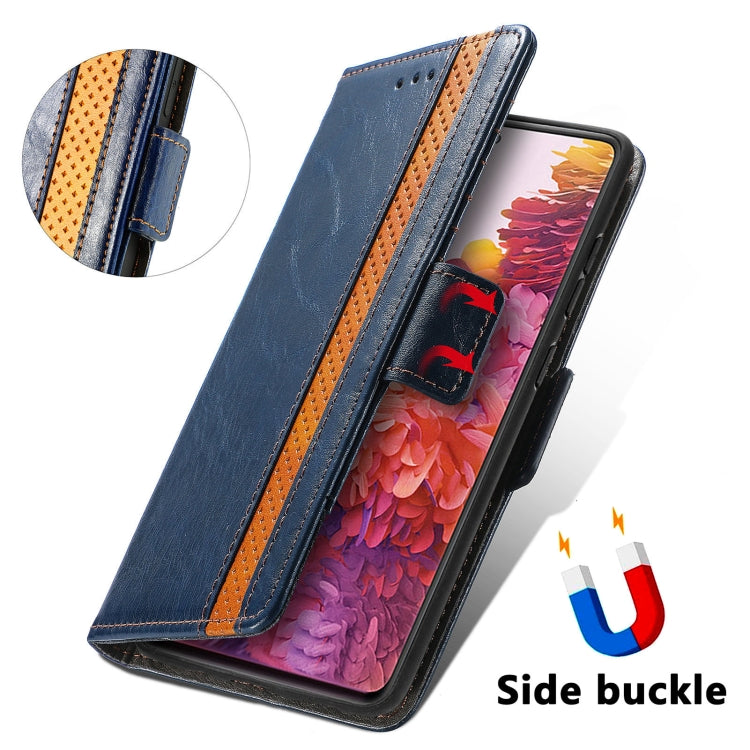 For Samsung Galaxy S20 FE CaseNeo Splicing Dual Magnetic Buckle Leather Case with Holder & Card Slots & Wallet
