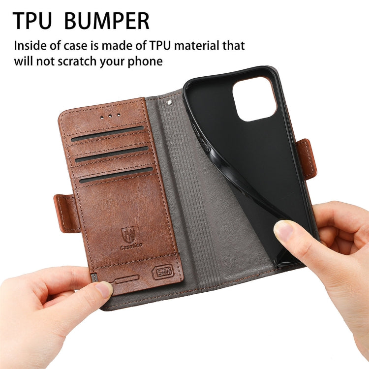 For Samsung Galaxy S20 FE CaseNeo Splicing Dual Magnetic Buckle Leather Case with Holder & Card Slots & Wallet