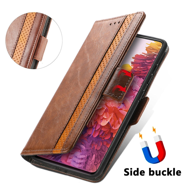 For Samsung Galaxy S20 FE CaseNeo Splicing Dual Magnetic Buckle Leather Case with Holder & Card Slots & Wallet