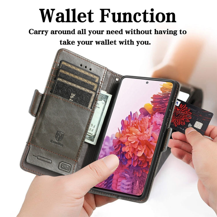 For Samsung Galaxy S20 FE CaseNeo Splicing Dual Magnetic Buckle Leather Case with Holder & Card Slots & Wallet