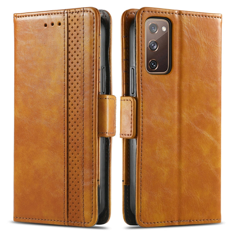For Samsung Galaxy S20 FE CaseNeo Splicing Dual Magnetic Buckle Leather Case with Holder & Card Slots & Wallet