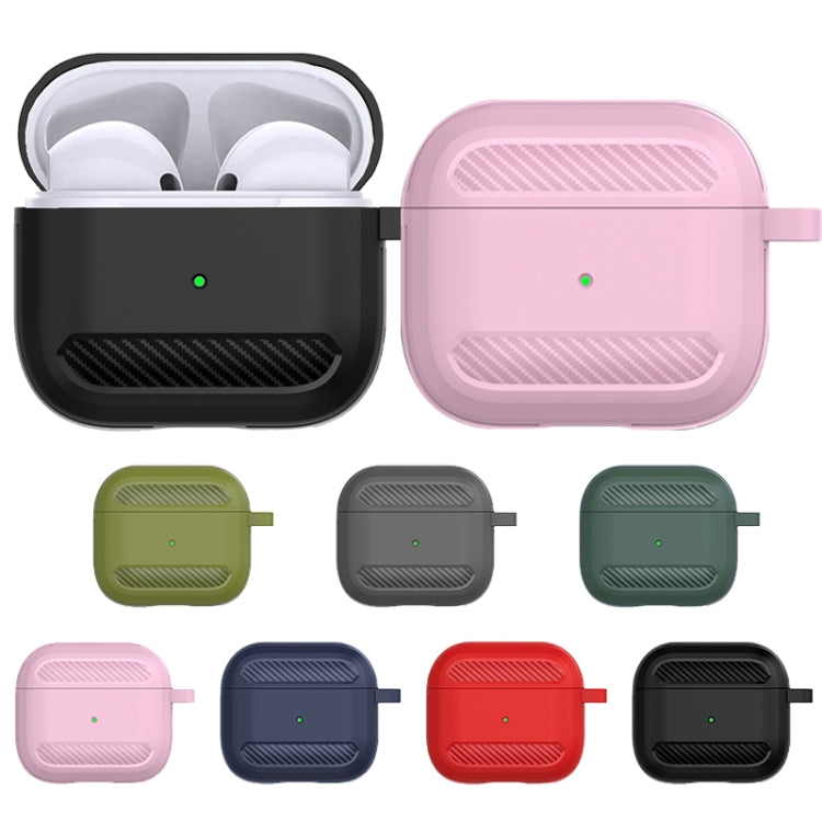 Carbon Fiber Anti-fall Earphones Protective Case For AirPods 3