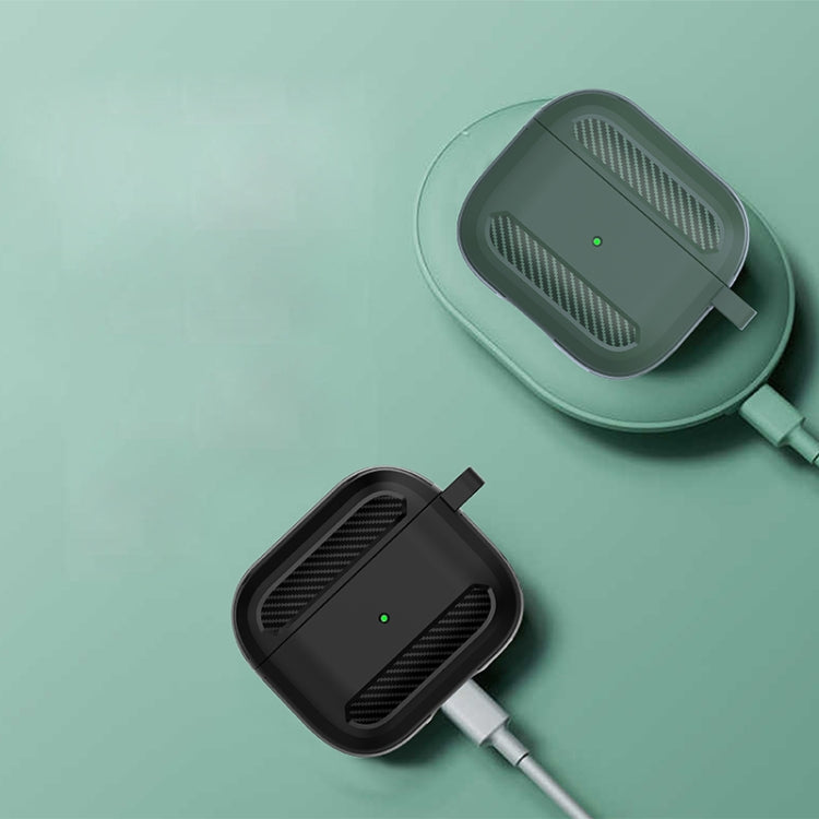 Carbon Fiber Anti-fall Earphones Protective Case For AirPods 3