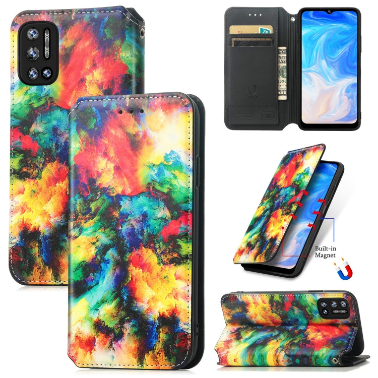 For Doogee N40 Pro CaseNeo Colorful Magnetic Leather Case with Holder & Card Slot & Wallet