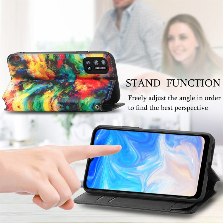 For Doogee N40 Pro CaseNeo Colorful Magnetic Leather Case with Holder & Card Slot & Wallet