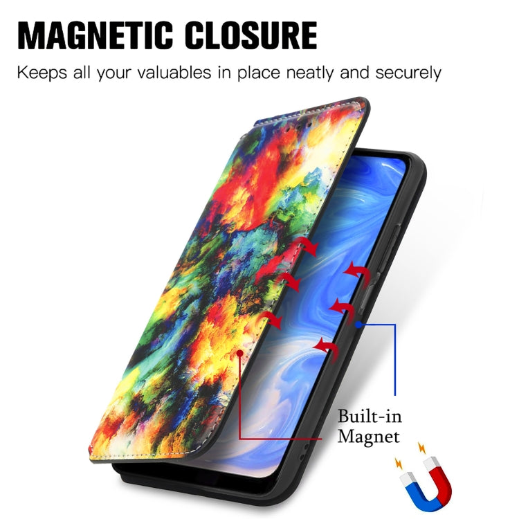For Doogee N40 Pro CaseNeo Colorful Magnetic Leather Case with Holder & Card Slot & Wallet