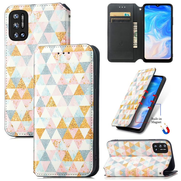 For Doogee N40 Pro CaseNeo Colorful Magnetic Leather Case with Holder & Card Slot & Wallet