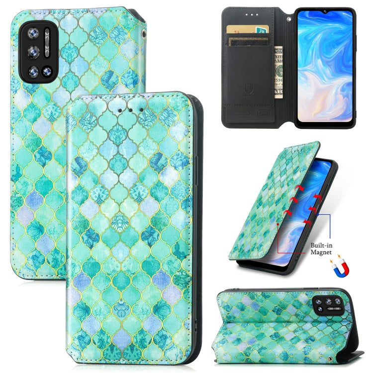 For Doogee N40 Pro CaseNeo Colorful Magnetic Leather Case with Holder & Card Slot & Wallet