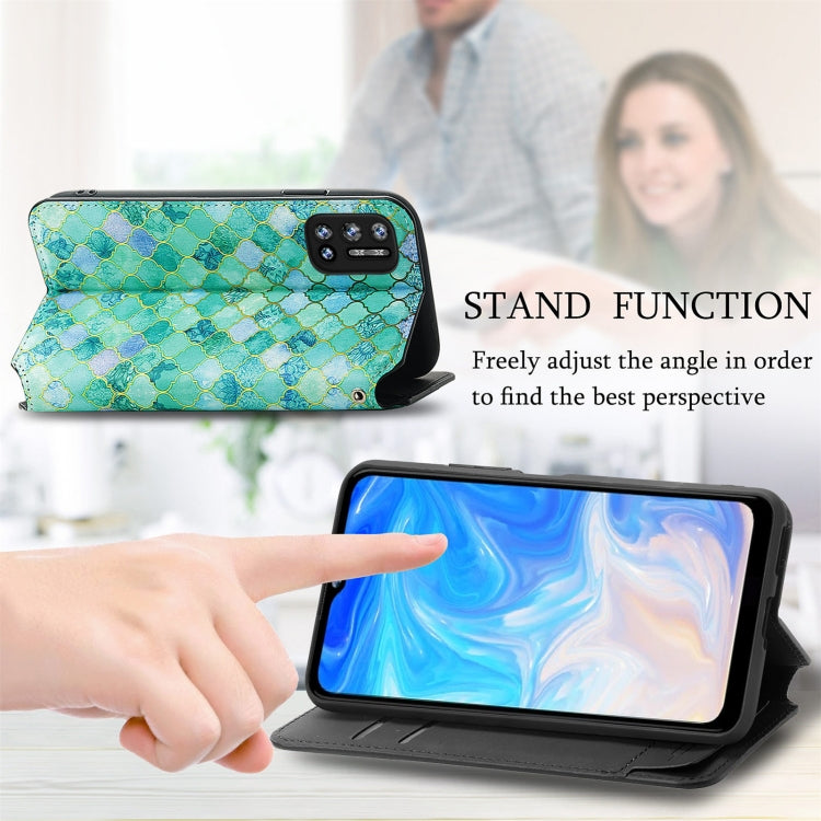 For Doogee N40 Pro CaseNeo Colorful Magnetic Leather Case with Holder & Card Slot & Wallet