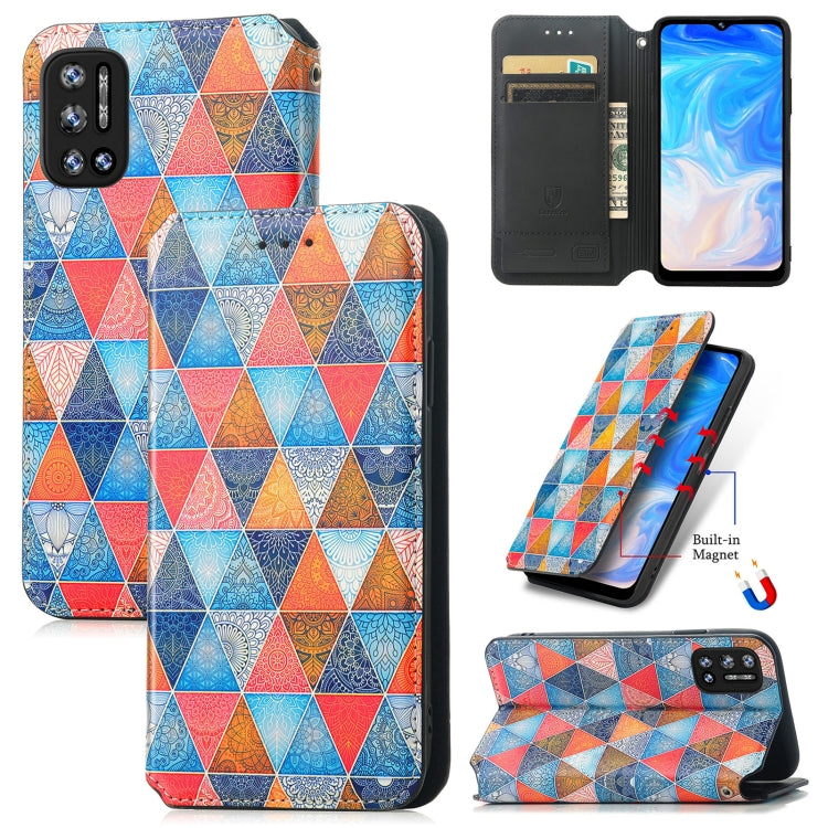 For Doogee N40 Pro CaseNeo Colorful Magnetic Leather Case with Holder & Card Slot & Wallet