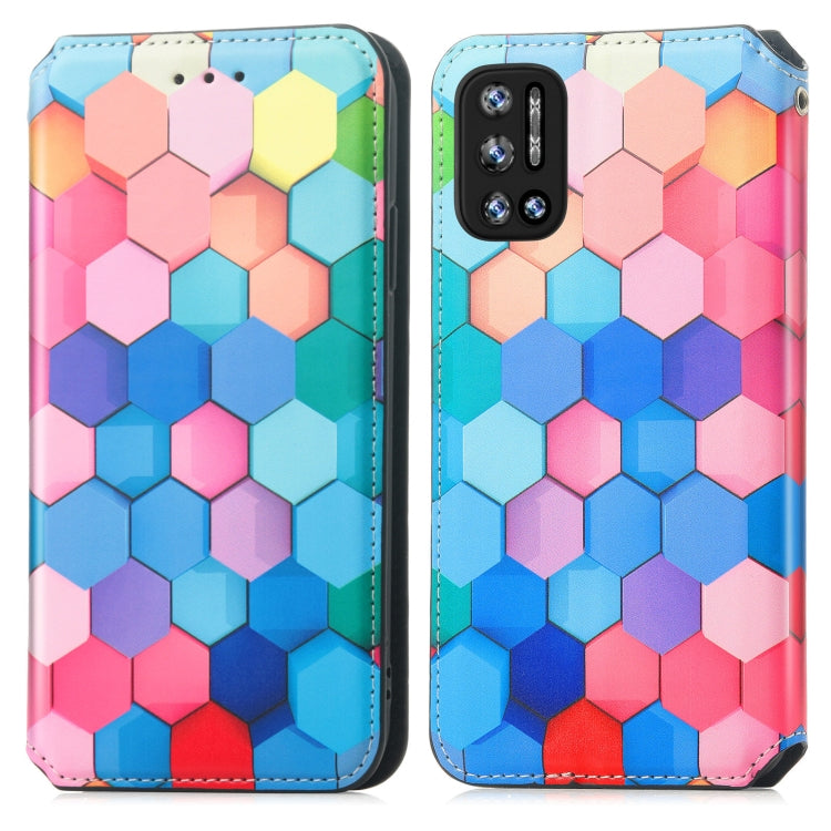 For Doogee N40 Pro CaseNeo Colorful Magnetic Leather Case with Holder & Card Slot & Wallet