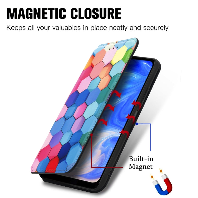 For Doogee N40 Pro CaseNeo Colorful Magnetic Leather Case with Holder & Card Slot & Wallet