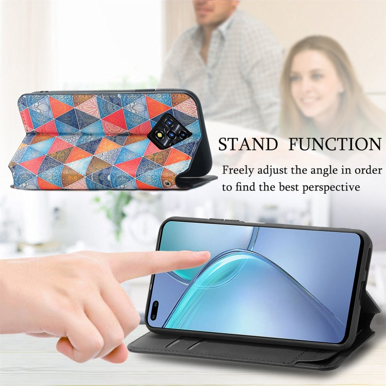 For Infinix Zero 8 CaseNeo Colorful Magnetic Leather Case with Holder & Card Slot & Wallet