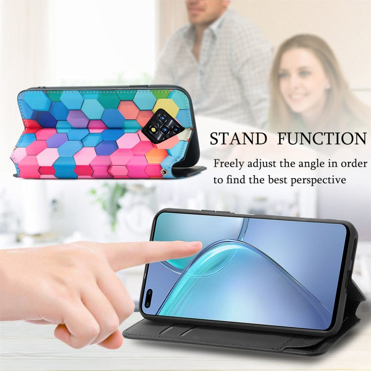 For Infinix Zero 8 CaseNeo Colorful Magnetic Leather Case with Holder & Card Slot & Wallet