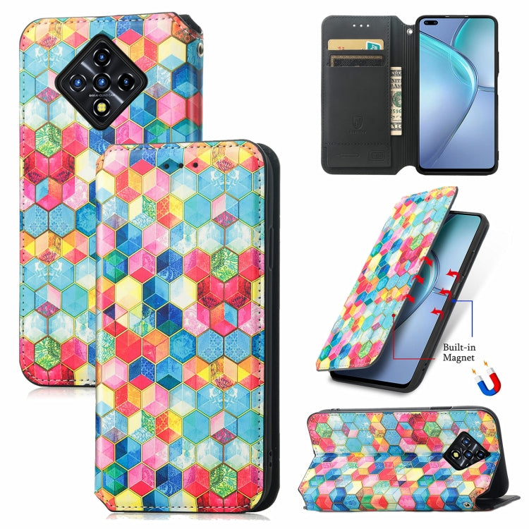For Infinix Zero 8 CaseNeo Colorful Magnetic Leather Case with Holder & Card Slot & Wallet