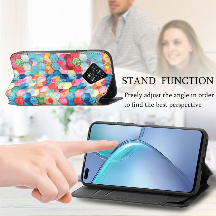 For Infinix Zero 8 CaseNeo Colorful Magnetic Leather Case with Holder & Card Slot & Wallet