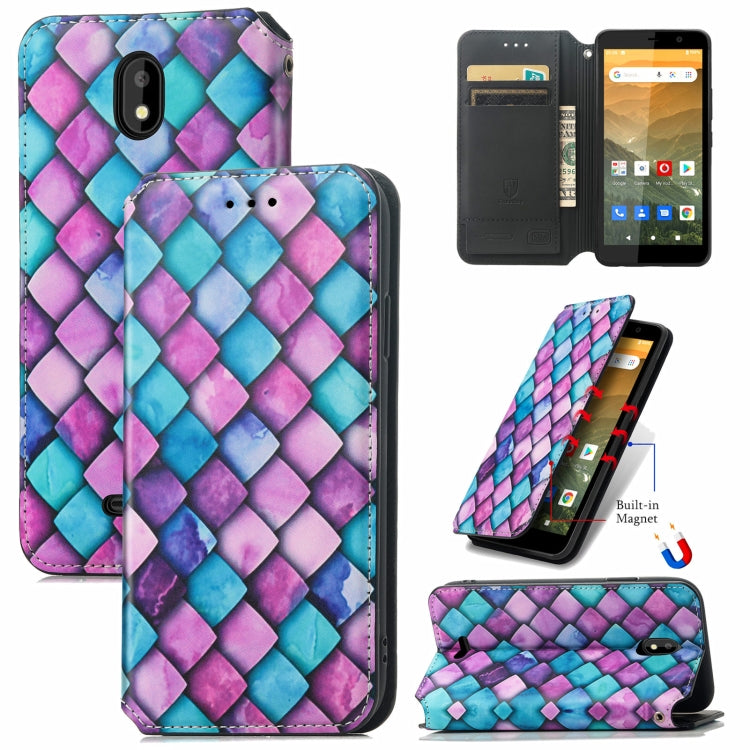 For Vodafone Smart E11 CaseNeo Colorful Magnetic Leather Case with Holder & Card Slot & Wallet