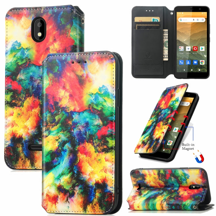 For Vodafone Smart E11 CaseNeo Colorful Magnetic Leather Case with Holder & Card Slot & Wallet