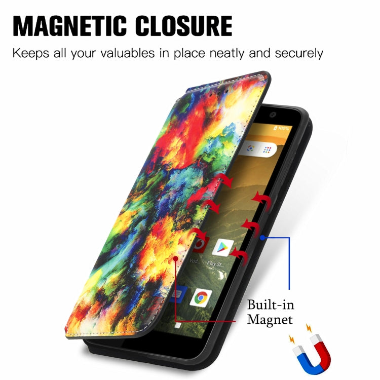 For Vodafone Smart E11 CaseNeo Colorful Magnetic Leather Case with Holder & Card Slot & Wallet
