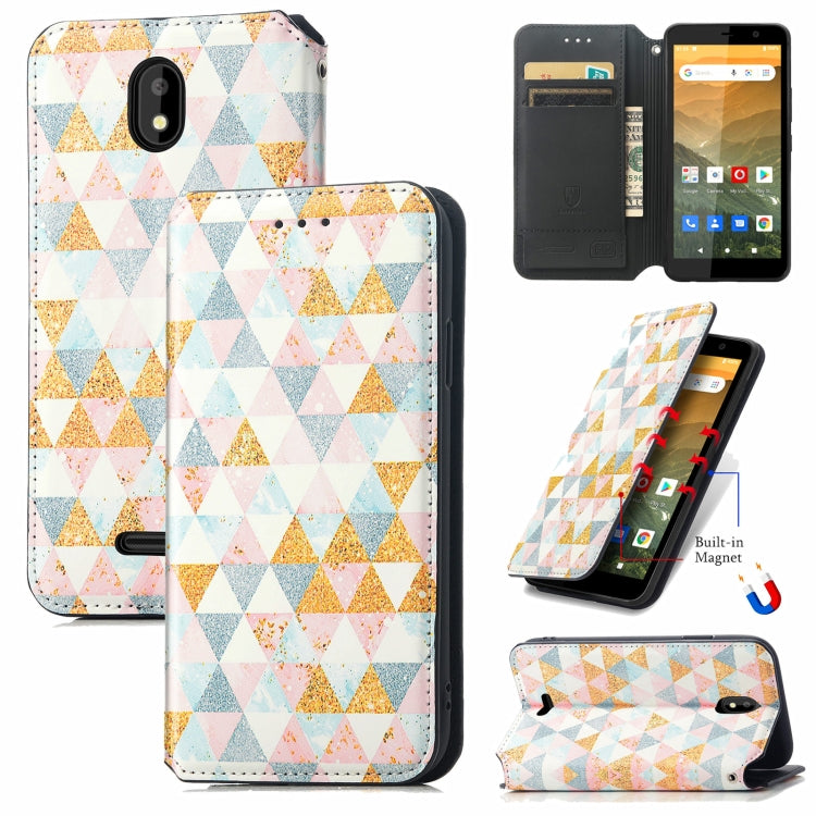 For Vodafone Smart E11 CaseNeo Colorful Magnetic Leather Case with Holder & Card Slot & Wallet