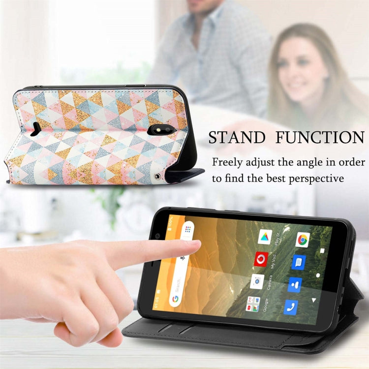 For Vodafone Smart E11 CaseNeo Colorful Magnetic Leather Case with Holder & Card Slot & Wallet