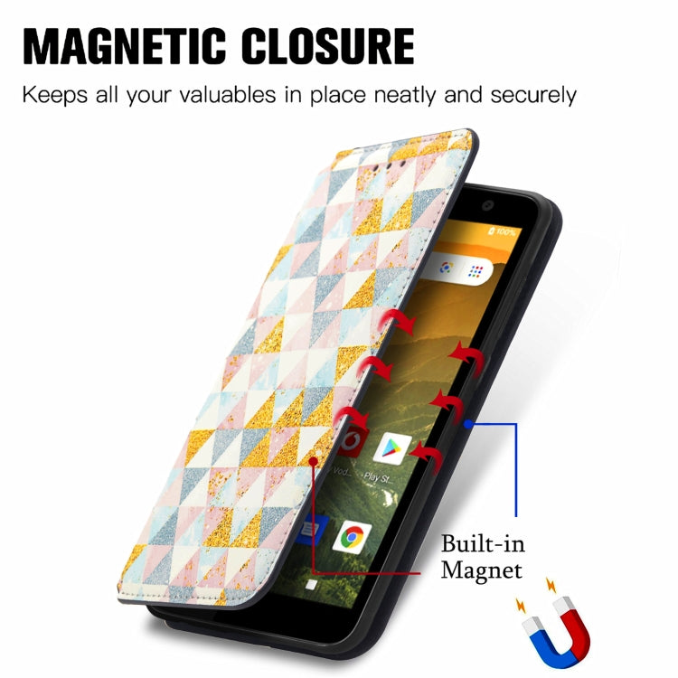 For Vodafone Smart E11 CaseNeo Colorful Magnetic Leather Case with Holder & Card Slot & Wallet