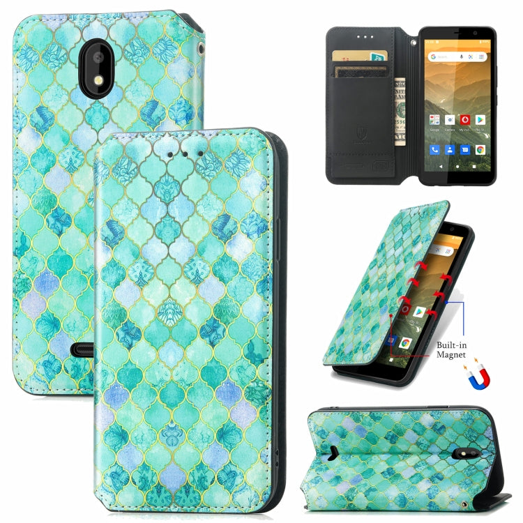 For Vodafone Smart E11 CaseNeo Colorful Magnetic Leather Case with Holder & Card Slot & Wallet