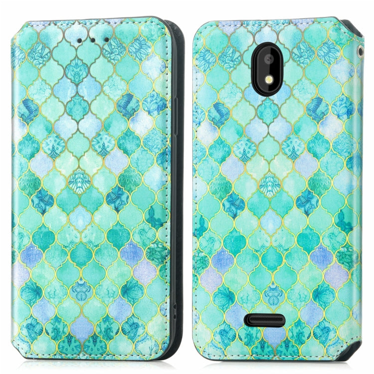 For Vodafone Smart E11 CaseNeo Colorful Magnetic Leather Case with Holder & Card Slot & Wallet