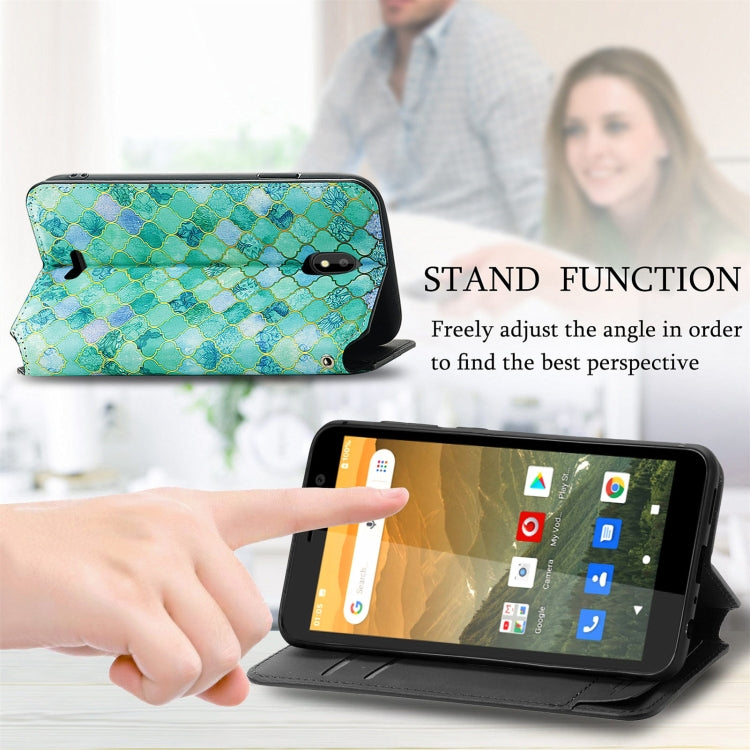 For Vodafone Smart E11 CaseNeo Colorful Magnetic Leather Case with Holder & Card Slot & Wallet