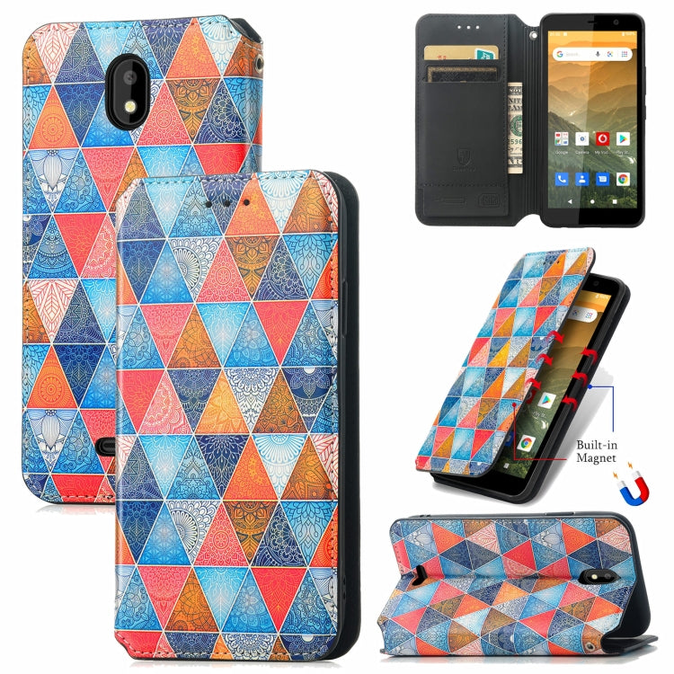 For Vodafone Smart E11 CaseNeo Colorful Magnetic Leather Case with Holder & Card Slot & Wallet