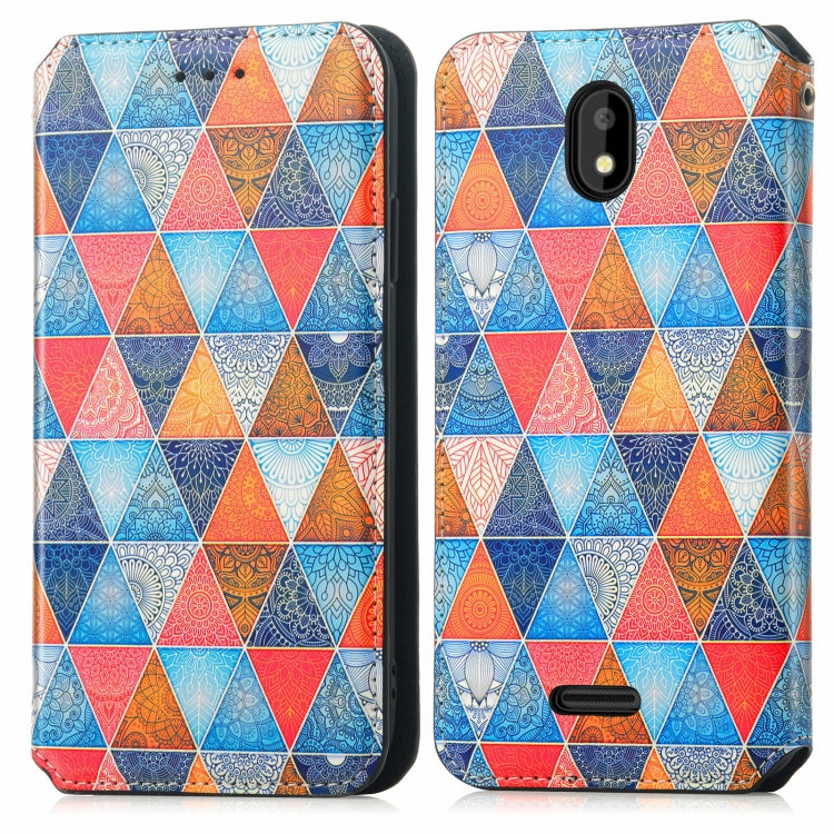 For Vodafone Smart E11 CaseNeo Colorful Magnetic Leather Case with Holder & Card Slot & Wallet