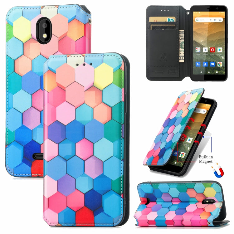 For Vodafone Smart E11 CaseNeo Colorful Magnetic Leather Case with Holder & Card Slot & Wallet