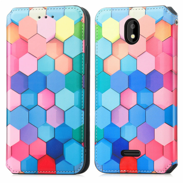 For Vodafone Smart E11 CaseNeo Colorful Magnetic Leather Case with Holder & Card Slot & Wallet