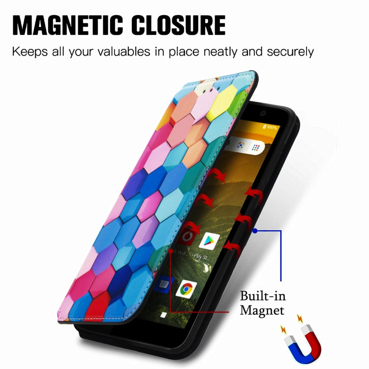 For Vodafone Smart E11 CaseNeo Colorful Magnetic Leather Case with Holder & Card Slot & Wallet