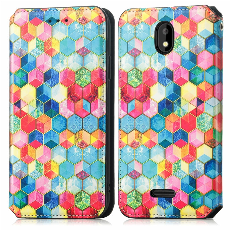 For Vodafone Smart E11 CaseNeo Colorful Magnetic Leather Case with Holder & Card Slot & Wallet