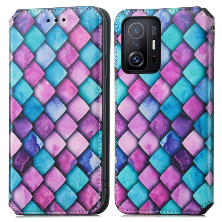 For Xiaomi 11T / 11T Pro CaseNeo Colorful Magnetic Leather Case with Holder & Card Slot & Wallet