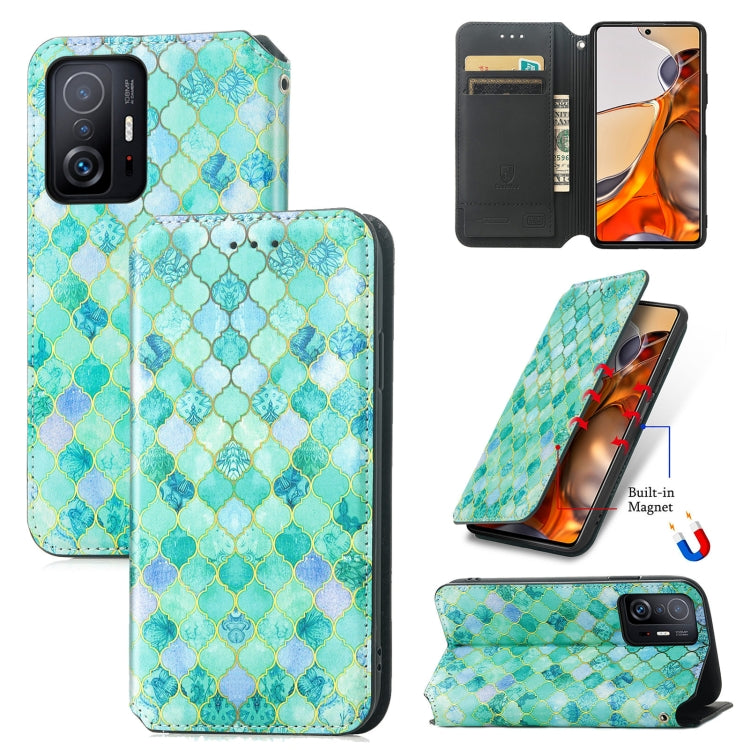 For Xiaomi 11T / 11T Pro CaseNeo Colorful Magnetic Leather Case with Holder & Card Slot & Wallet