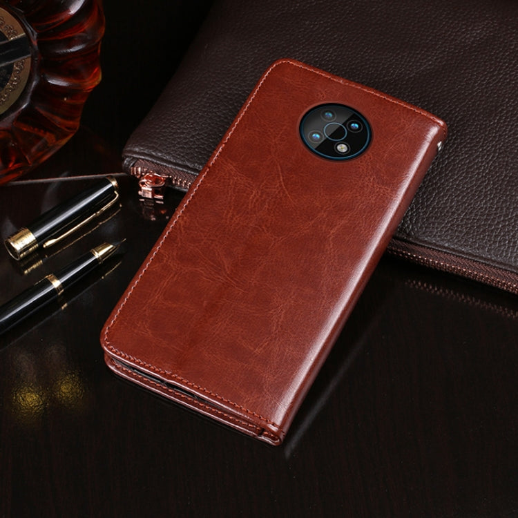 For Nokia G50 idewei Crazy Horse Texture Leather Phone Case with Holder & Card Slots & Wallet