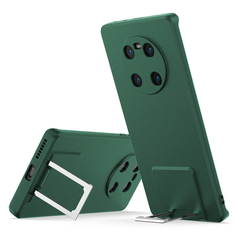 For Huawei Mate 40 Pro Skin Feel Frosted TPU Shockproof Phone Case with Telescopic Holder