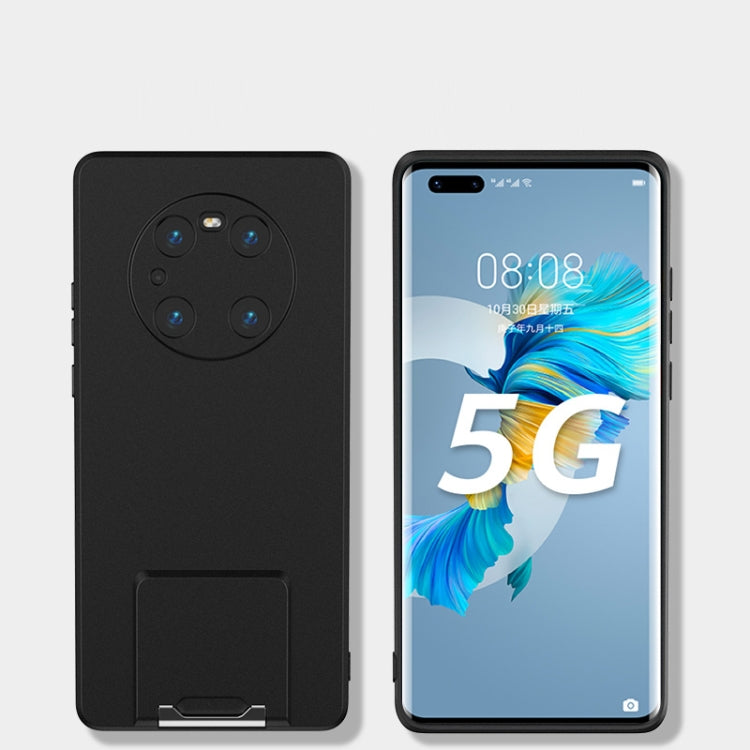 For Huawei Mate 40 Pro Skin Feel Frosted TPU Shockproof Phone Case with Telescopic Holder