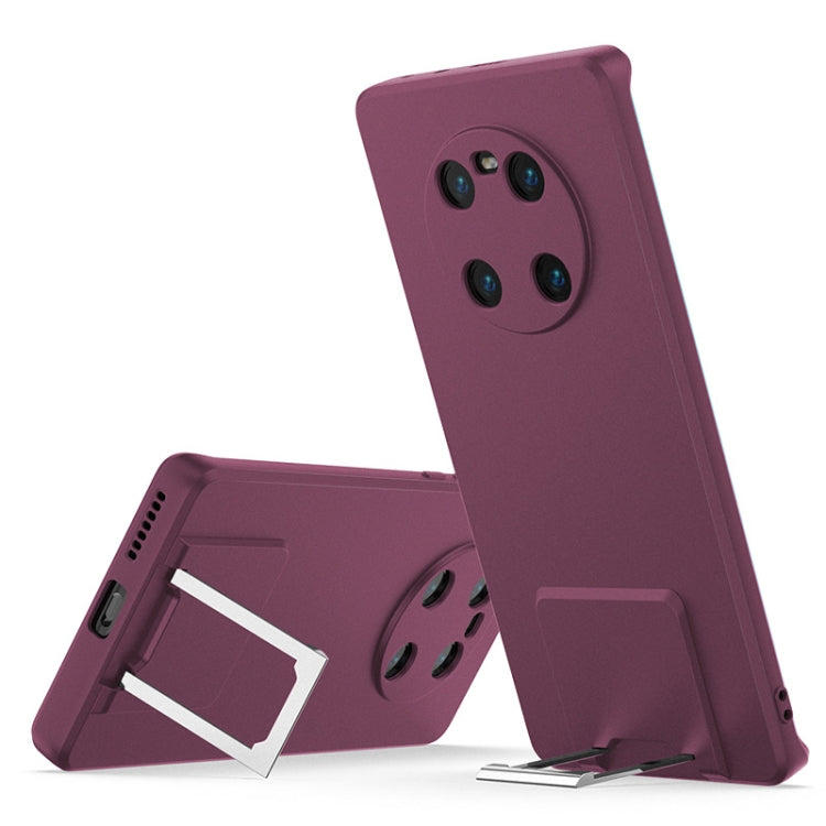 For Huawei Mate 40 Skin Feel Frosted TPU Shockproof Phone Case with Telescopic Holder