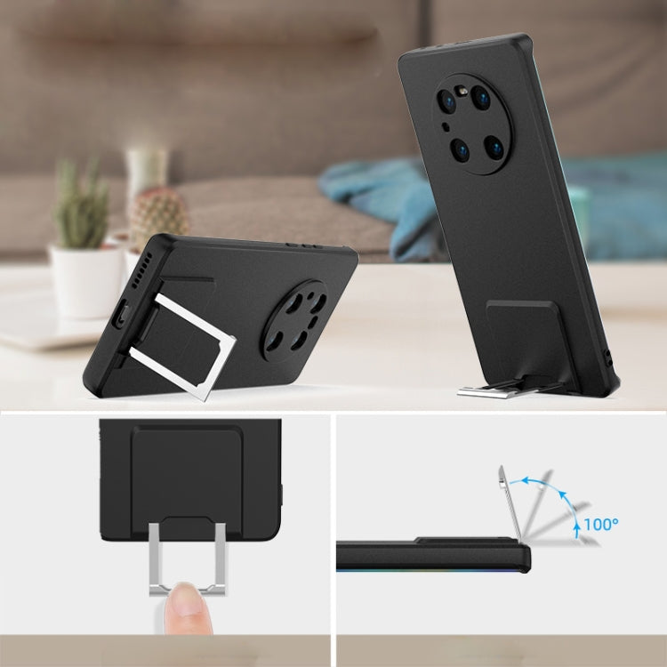 For Huawei Mate 40 Skin Feel Frosted TPU Shockproof Phone Case with Telescopic Holder