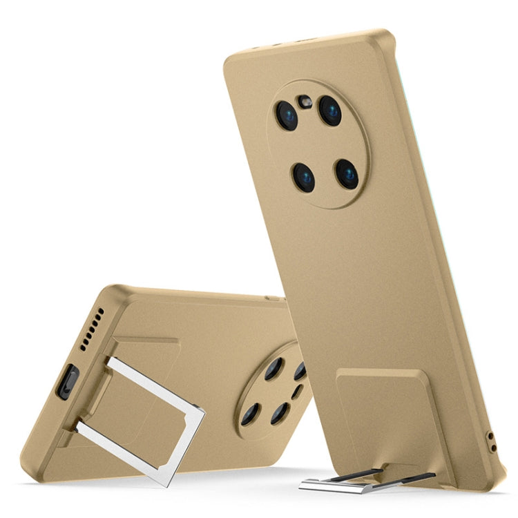 For Huawei Mate 40 Skin Feel Frosted TPU Shockproof Phone Case with Telescopic Holder
