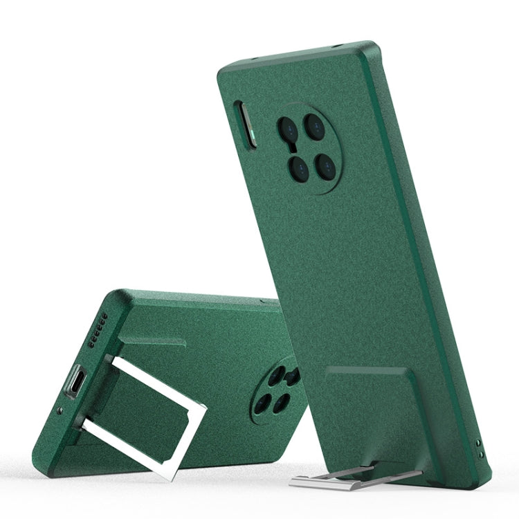 For Huawei Mate 30 Pro Skin Feel Frosted TPU Shockproof Phone Case with Telescopic Holder