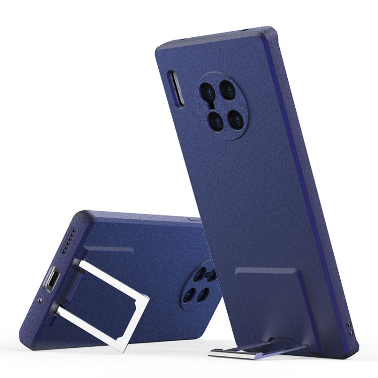 For Huawei Mate 30 Skin Feel Frosted TPU Shockproof Phone Case with Telescopic Holder