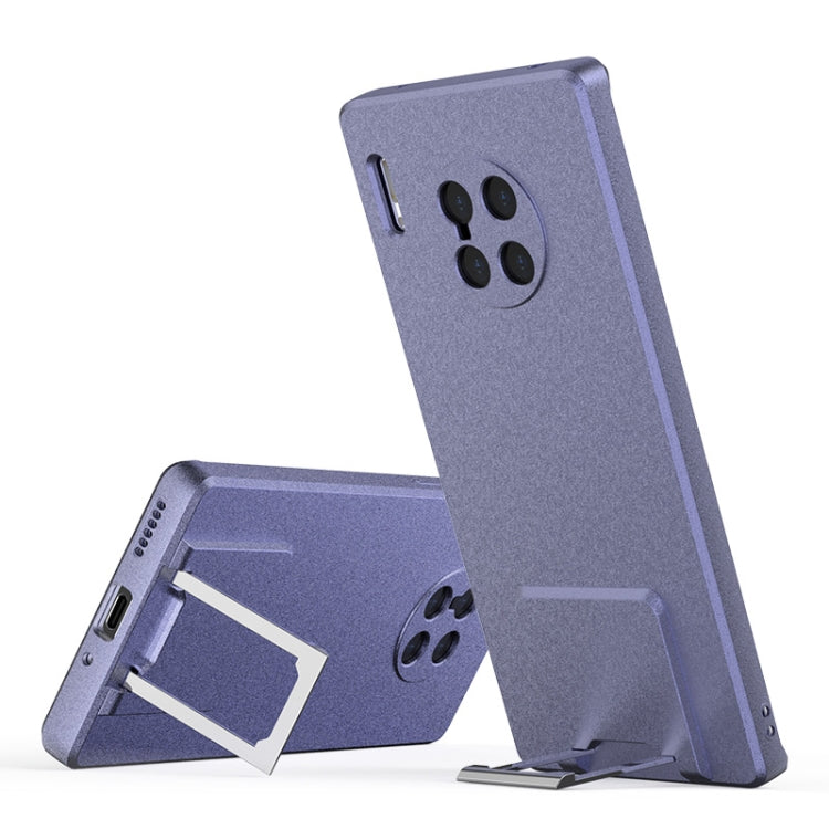For Huawei Mate 30 Skin Feel Frosted TPU Shockproof Phone Case with Telescopic Holder